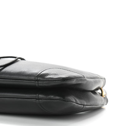 Gucci Pebbled Calfskin Drawstring Shoulder Bag Black 10 of 10