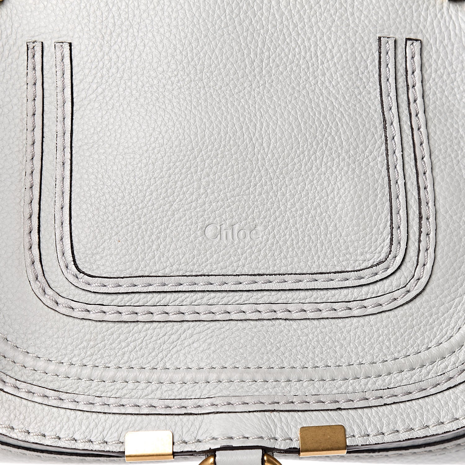 Chloe Calfskin Small Marcie Satchel Airy Grey 9 of 11