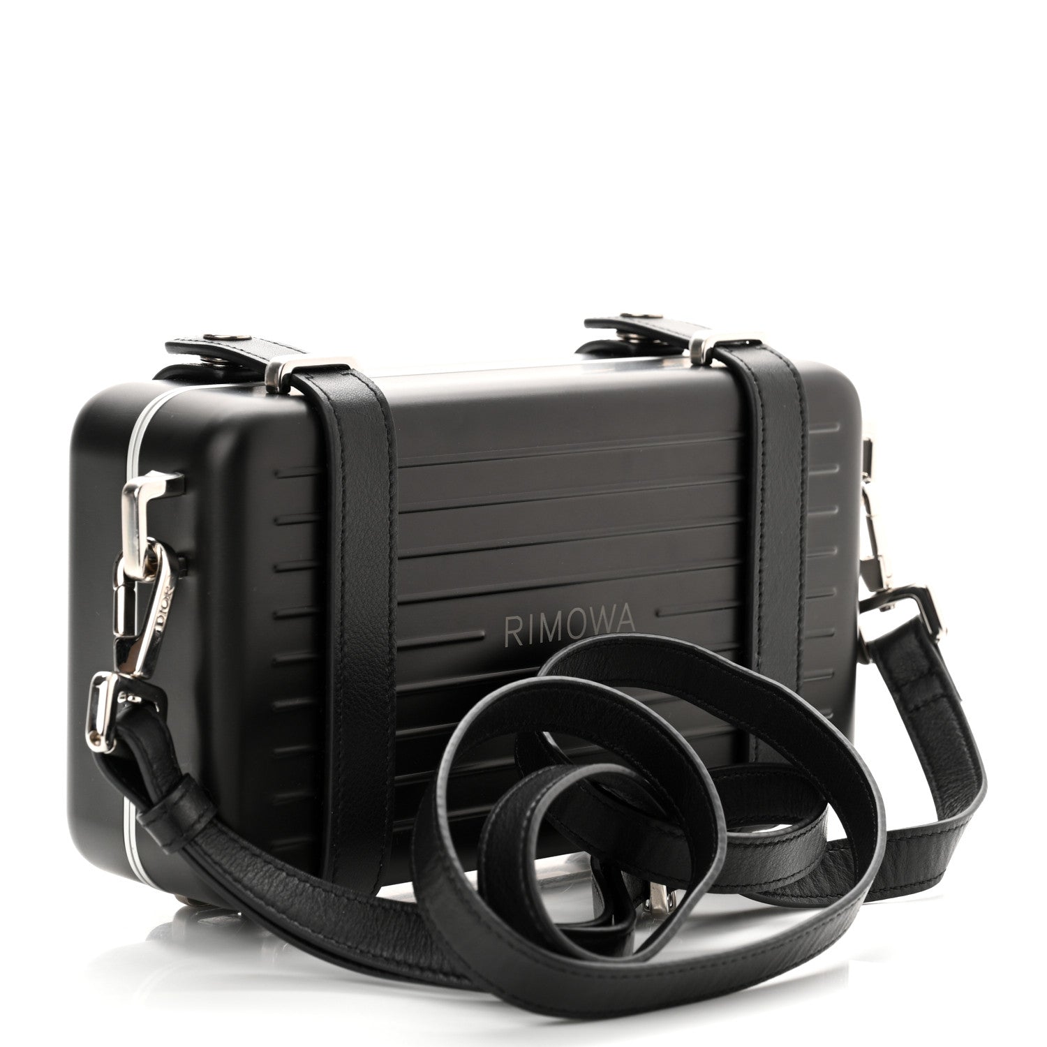 Christian Dior X RIMOWA Aluminum Personal Clutch On Strap Black 3 of 10
