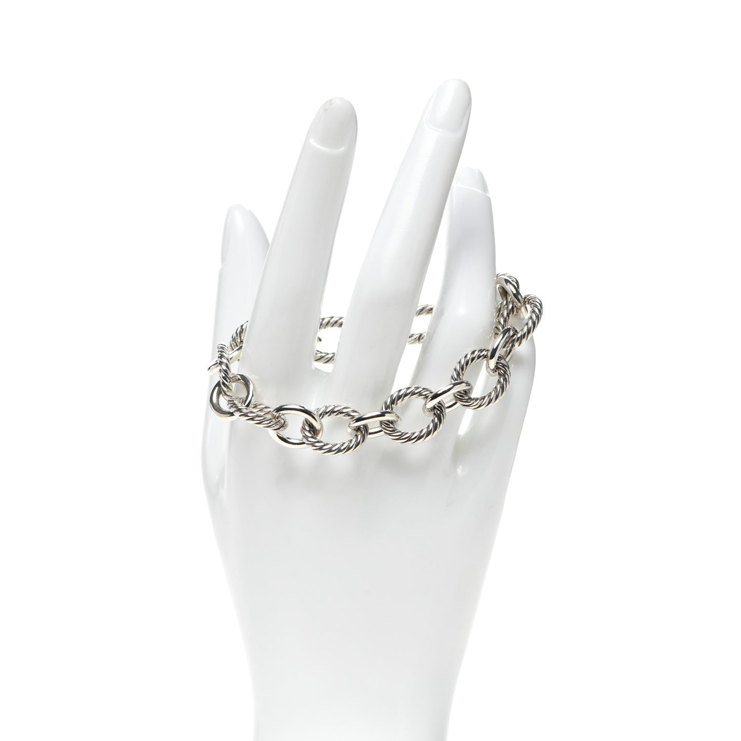 Sterling Silver 12mm Large Oval Link Bracelet