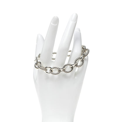 David Yurman Sterling Silver 12mm Large Oval Link Bracelet 2 of 6
