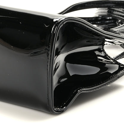Telfar Patent Vegan Leather Small Shopping Bag Black 8 of 8
