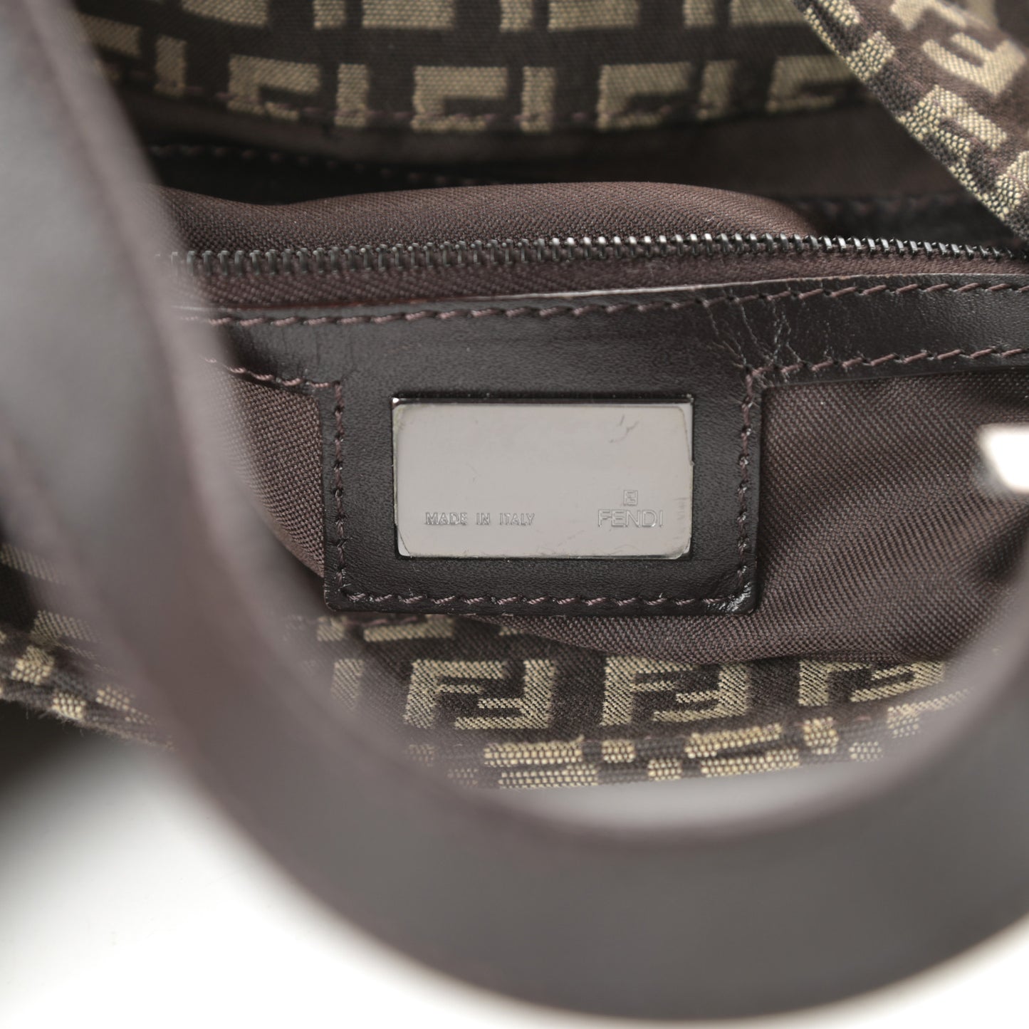 Zucchino Vitello Shoulder Bag Testa di Moro Beige
