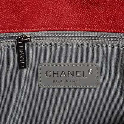 Chanel Caviar French Riviera Large Flap Red 7 of 9