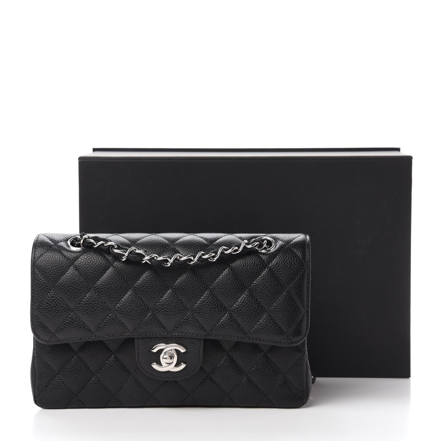 Chanel Caviar Quilted Small Double Flap Black 11 of 11