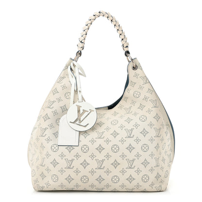 Louis Vuitton Mahina Carmel Hobo Snow 1 of 14