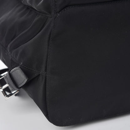 Prada Tessuto Nylon Saffiano Medium Backpack Black 9 of 10