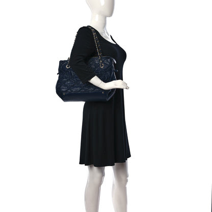 Chanel Calfskin Ultra Stitch Tote Navy Blue 2 of 16