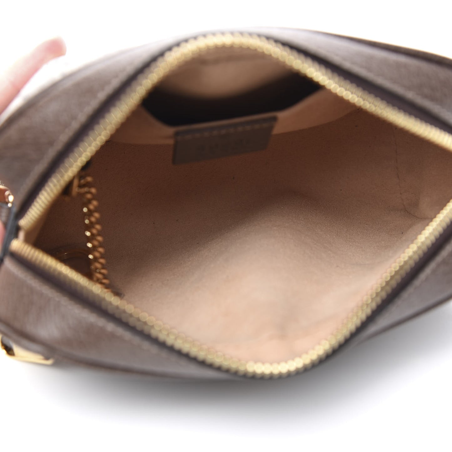 GG Supreme Monogram Web Mini Ophidia Shoulder Bag Brown