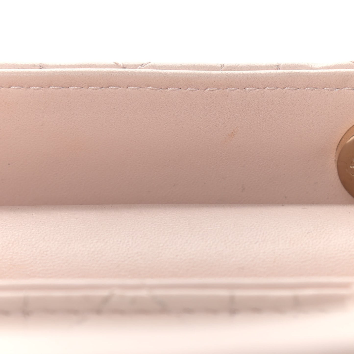 Lambskin Cannage Small Lady Dior Pink