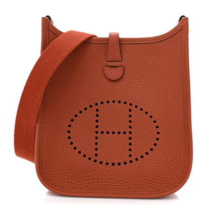 Hermes Taurillon Clemence Amazone Evelyne TPM Cuivre 1 of 11