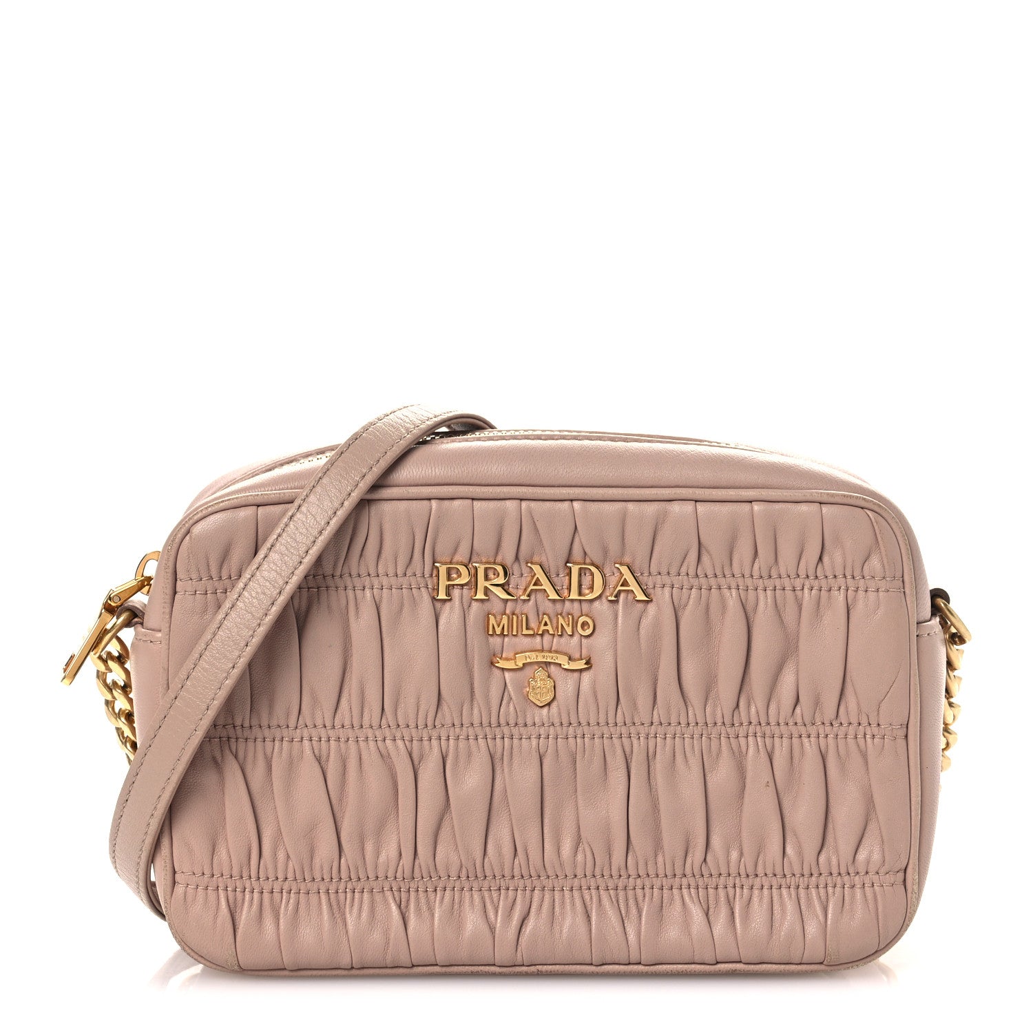 Prada Nappa Gaufre Camera Bag Cipria 1 of 13