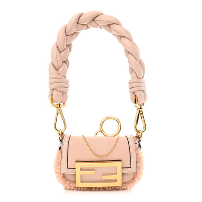 Fendi Lambskin Shearling Nano Baguette Maxi Handle Charm Soap 1 of 10