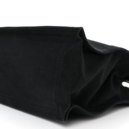 Saint Laurent Linen Calfskin Rive Gauche Tote Black 9 of 10