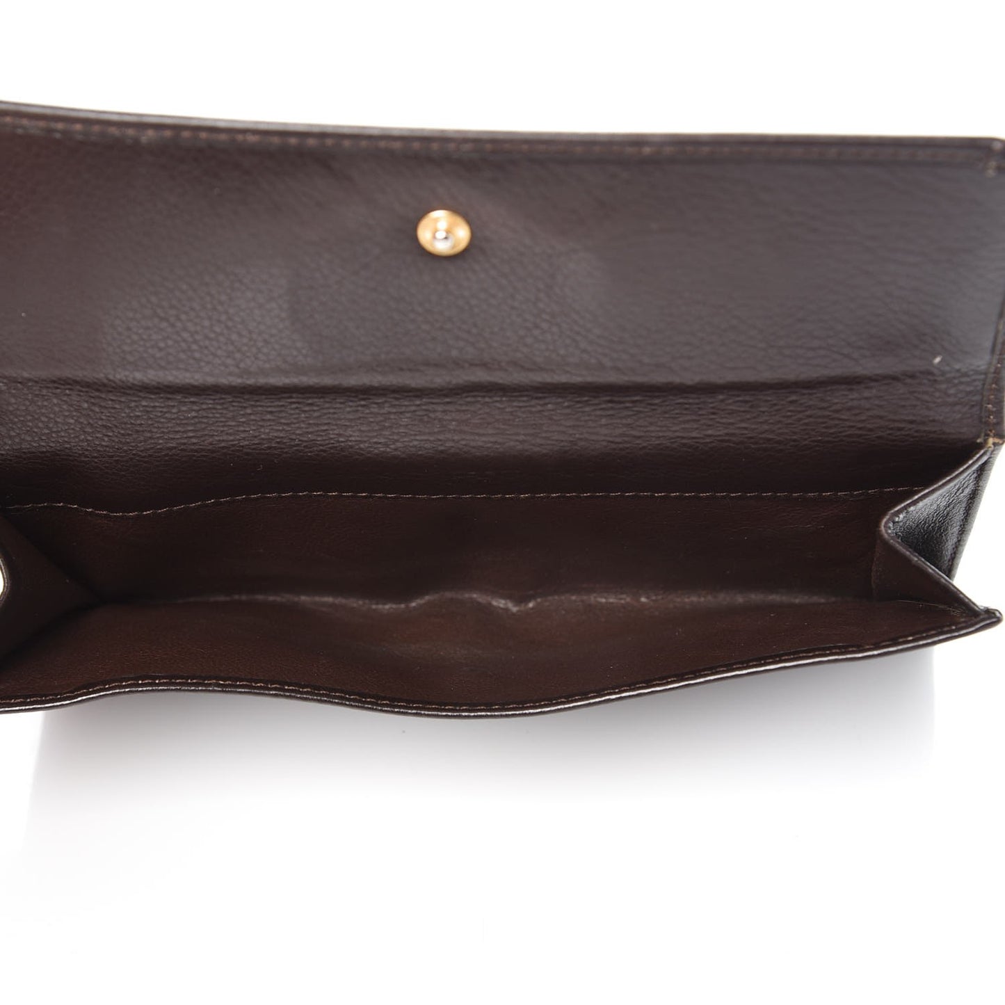 Calfskin Bamboo Continental Wallet Brown
