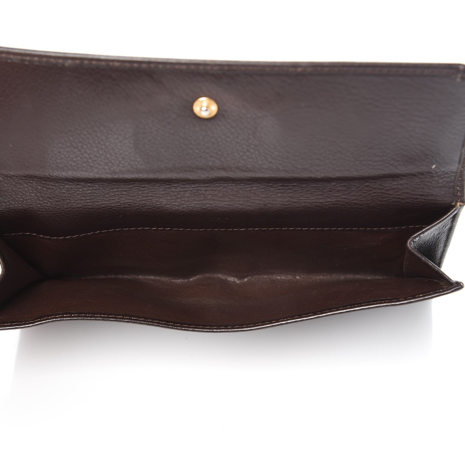 Gucci Calfskin Bamboo Continental Wallet Brown 6 of 16