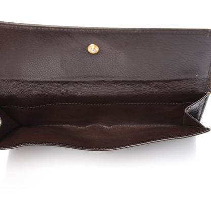Gucci Calfskin Bamboo Continental Wallet Brown 6 of 16