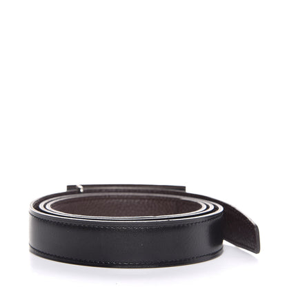 Hermes Box Togo 24mm Sydney Belt 90 Black Chocolate 3 of 8