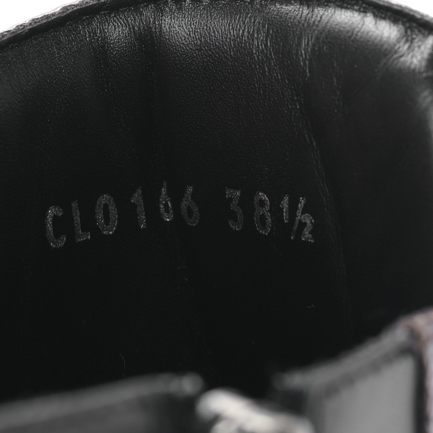 Calfskin Monogram Checkpoint Sneaker Boot 38.5 Black