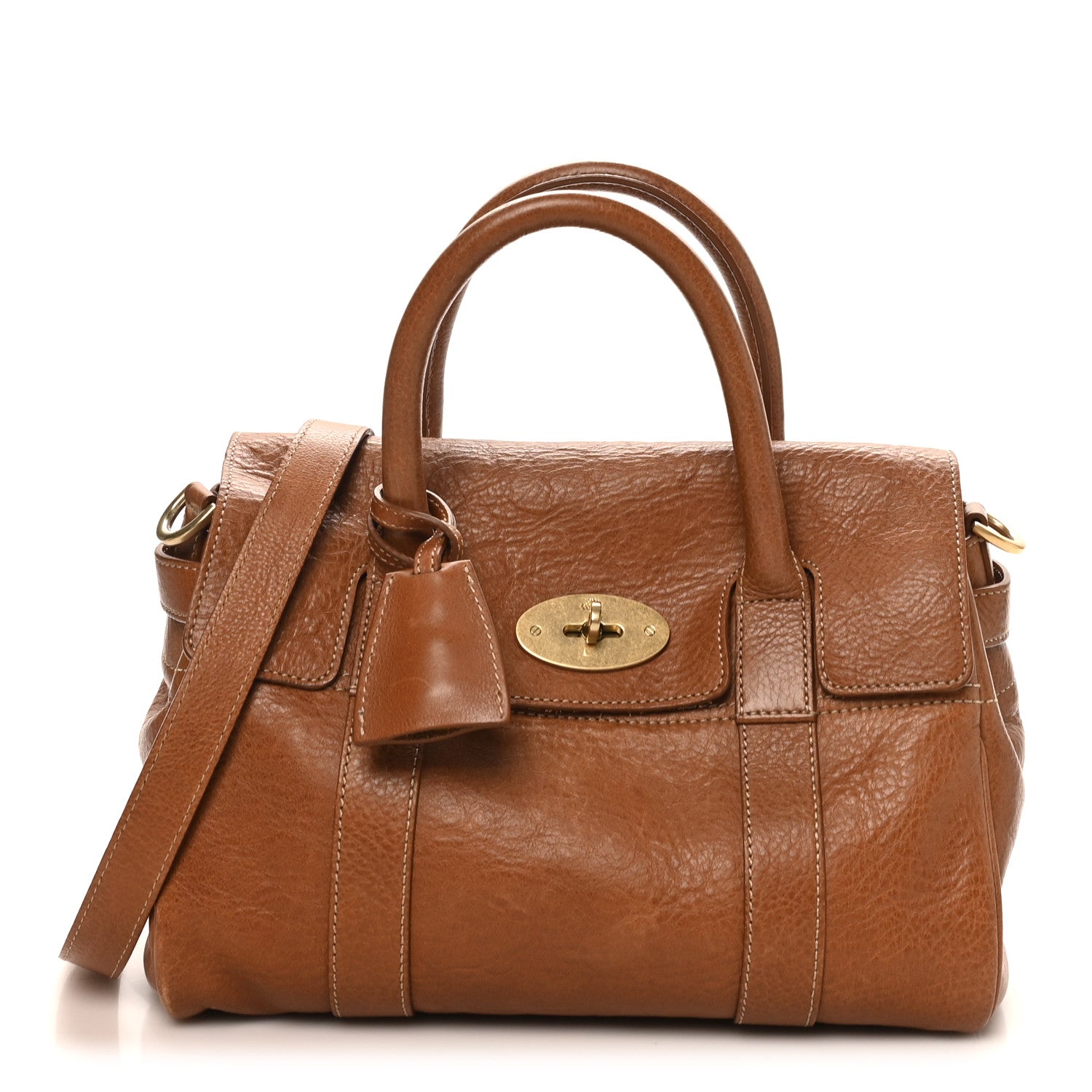 Mulberry Natural Leather Small Bayswater Oak 1 of 9