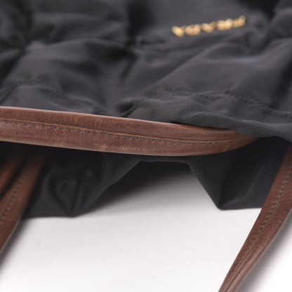 Prada Tessuto Nylon Jacquard Logo Tote Black 9 of 13