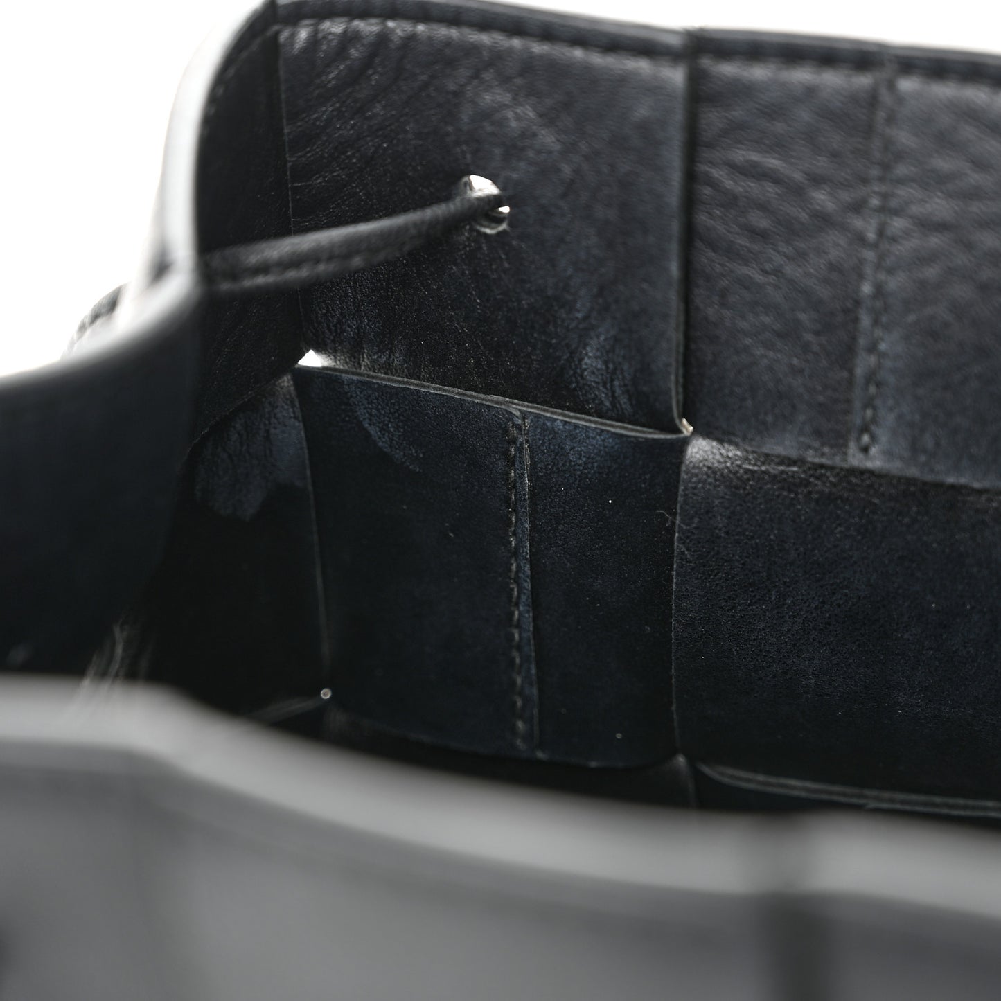 Nappa Maxi Intrecciato Cassette Bucket Bag Black