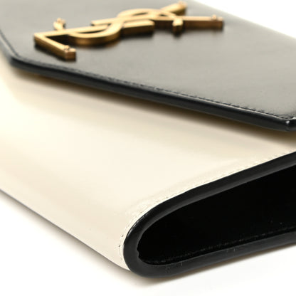 Saint Laurent Smooth Shiny Calfskin Uptown Chain Wallet Black Crema Soft 8 of 9