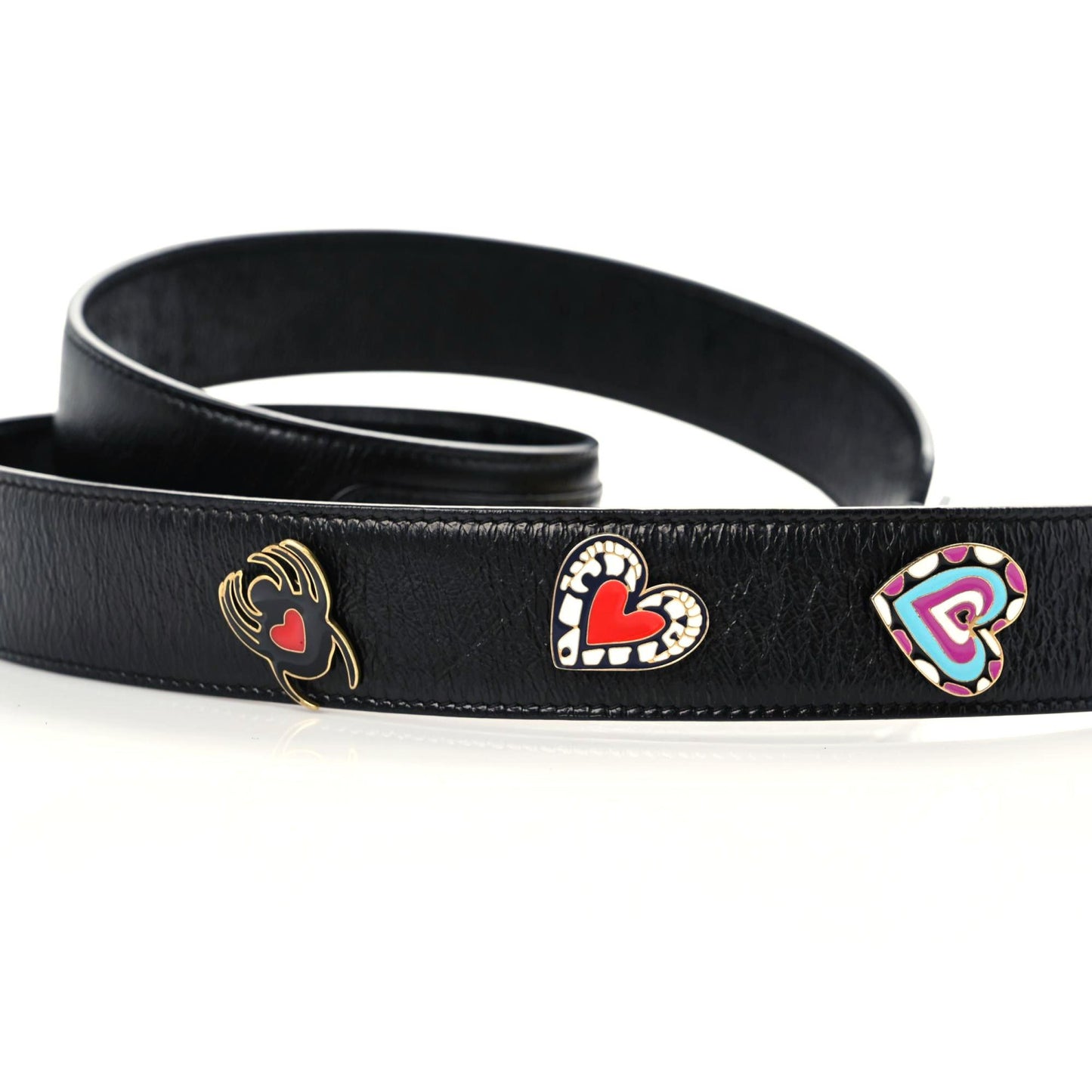 Crinkled Patent Cannage Small Lucky Badges My Lady Dior Black