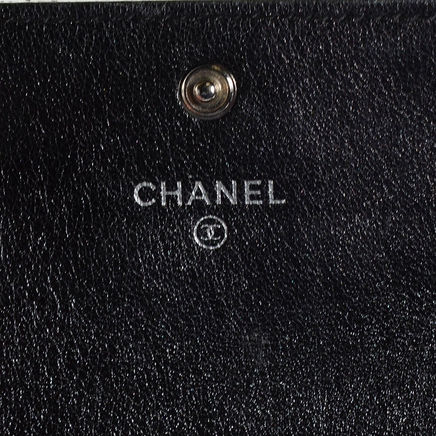 Chanel Lambskin Perforated Quilted Card Holder Black 6 of 9