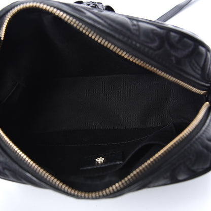 Versace Nappa Embroidered Baroque Palazzo Camera Bag Black 5 of 9