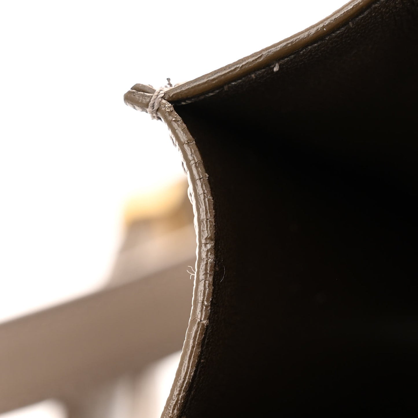 Liege Calfskin Medium Classic Box Flap Bag Souris