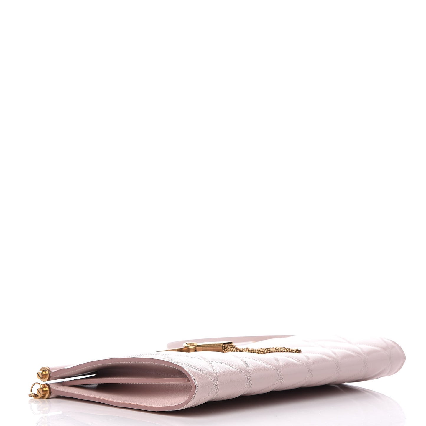 Goatskin Quilted Medium Gem Bag Natural