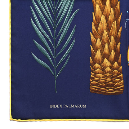 Hermes Silk Index Palmarum Scarf 90 Marine Vert Bleu 3 of 5