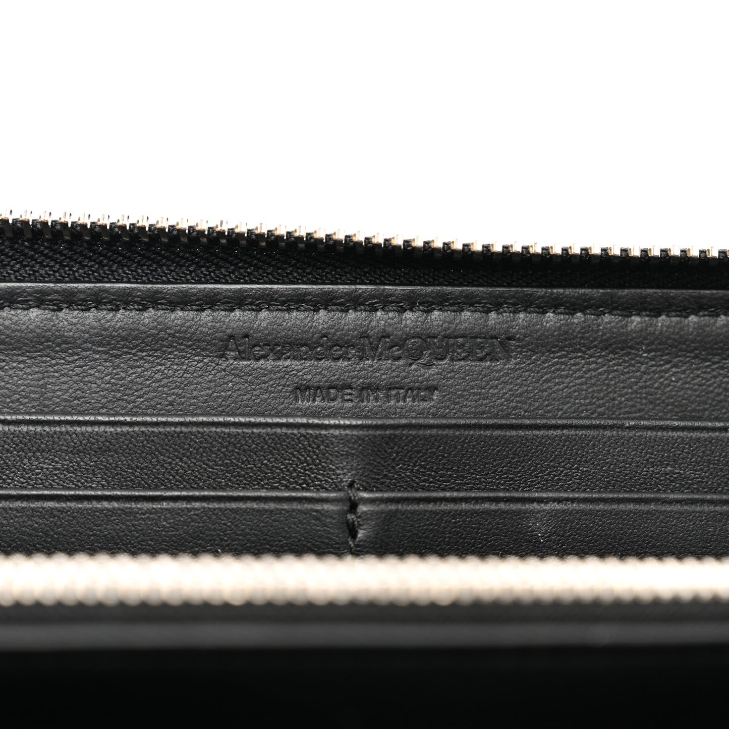Pebbled Calfskin Skull Continental Zip Wallet Black