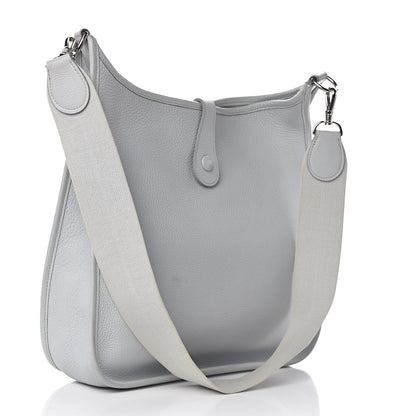 Hermes Taurillon Clemence Evelyne GM Bleu Arctic 3 of 23