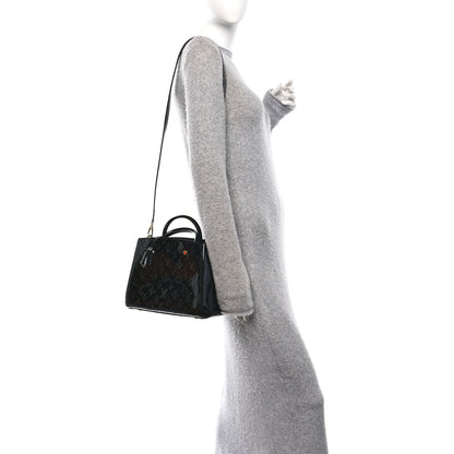 Louis Vuitton Vernis Montaigne BB Black 2 of 11