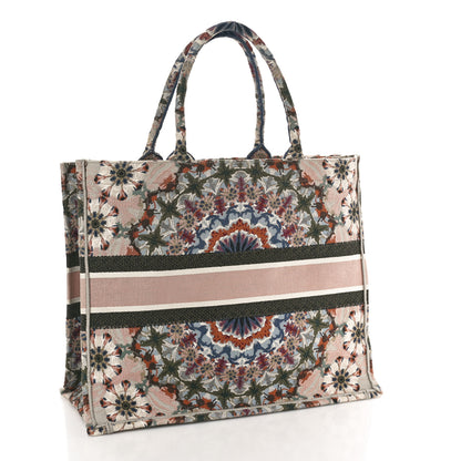 Christian Dior Canvas Embroidered Large Kaleidioroscopic Book Tote Multicolor 2 of 12