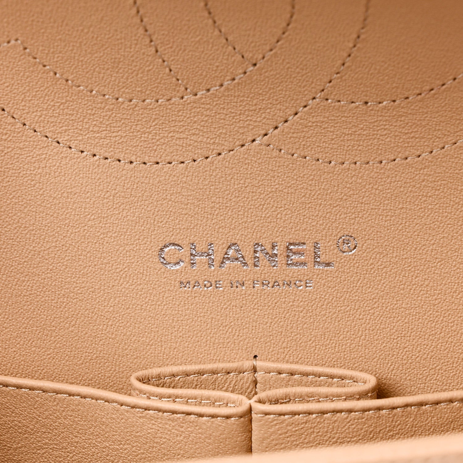 Chanel Caviar Quilted Jumbo Double Flap Beige 6 of 11