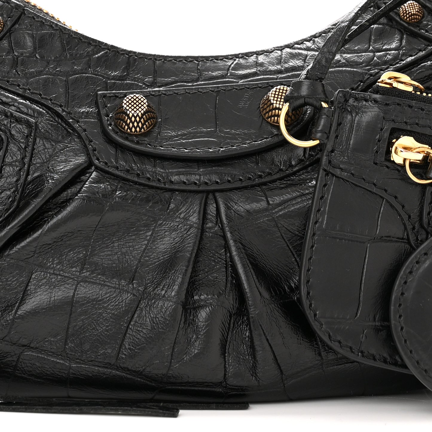 Agneau Arena Le Cagole Shoulder Bag XS Black