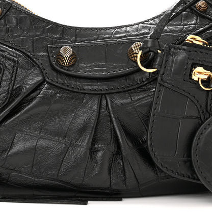 Balenciaga Agneau Arena Le Cagole Shoulder Bag XS Black 8 of 12