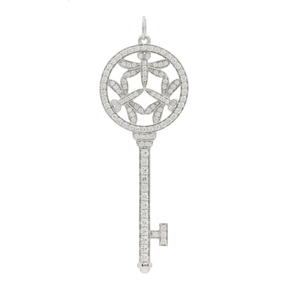 Tiffany Platinum Diamond Large Dragonfly Key Pendant 1 of 4