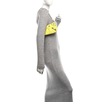 Balenciaga Agneau Arena Le Cagole Mini Purse With Chain Lime 2 of 9