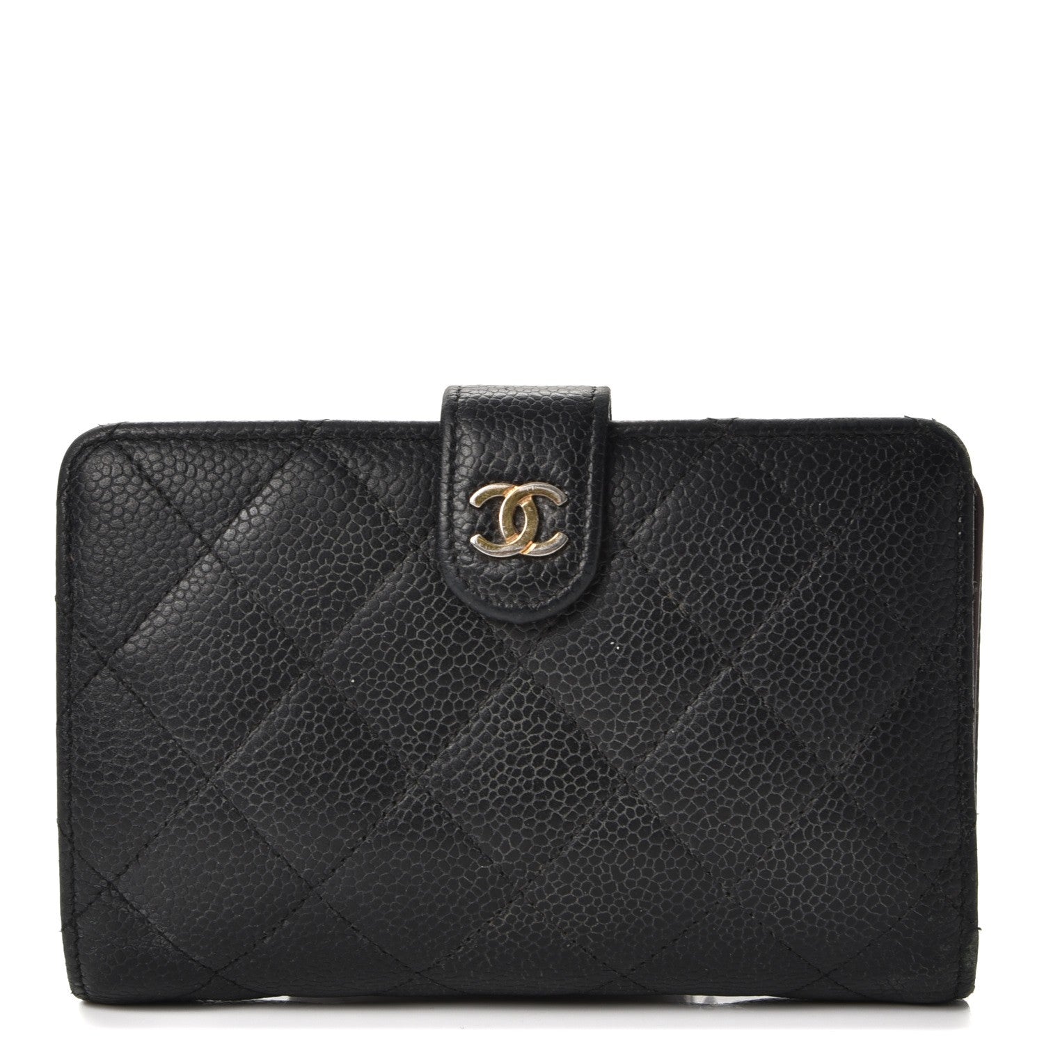 Chanel Caviar Quilted Zipped Pocket Wallet Black 1 of 17
