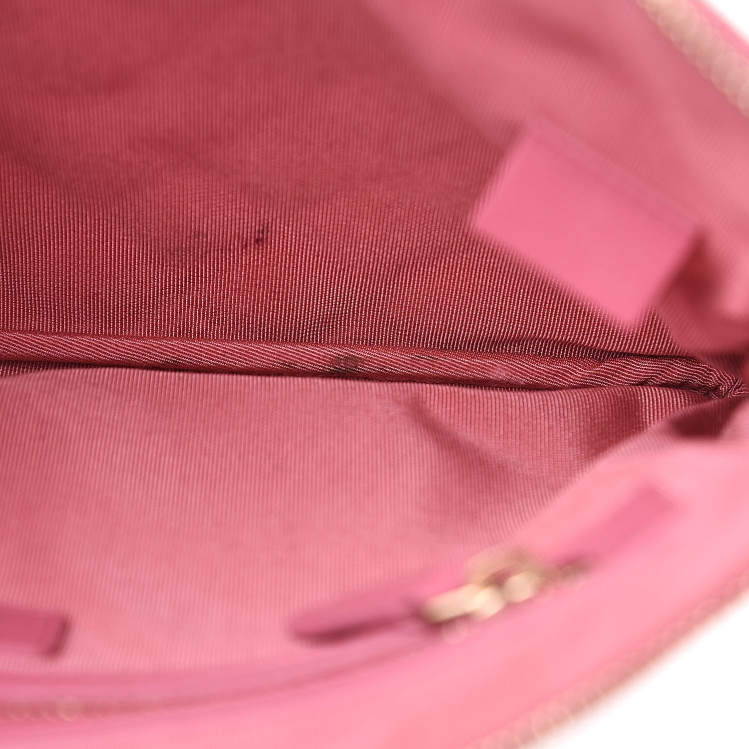 Chanel Sheepskin Quilted Medium Vintage Mademoiselle Cosmetic Case 10 of 11