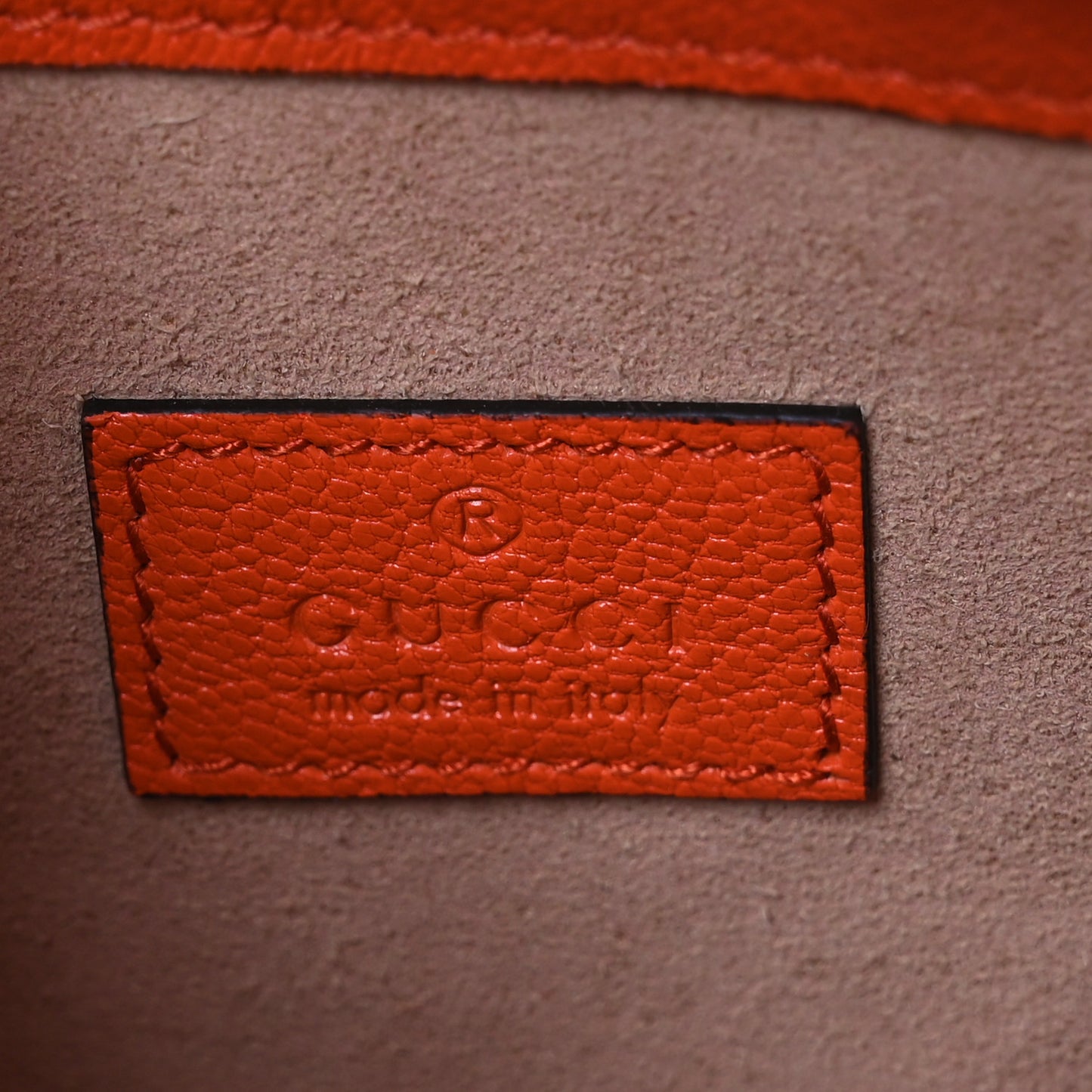 Goatskin Mini Aphrodite Shoulder Bag Orange