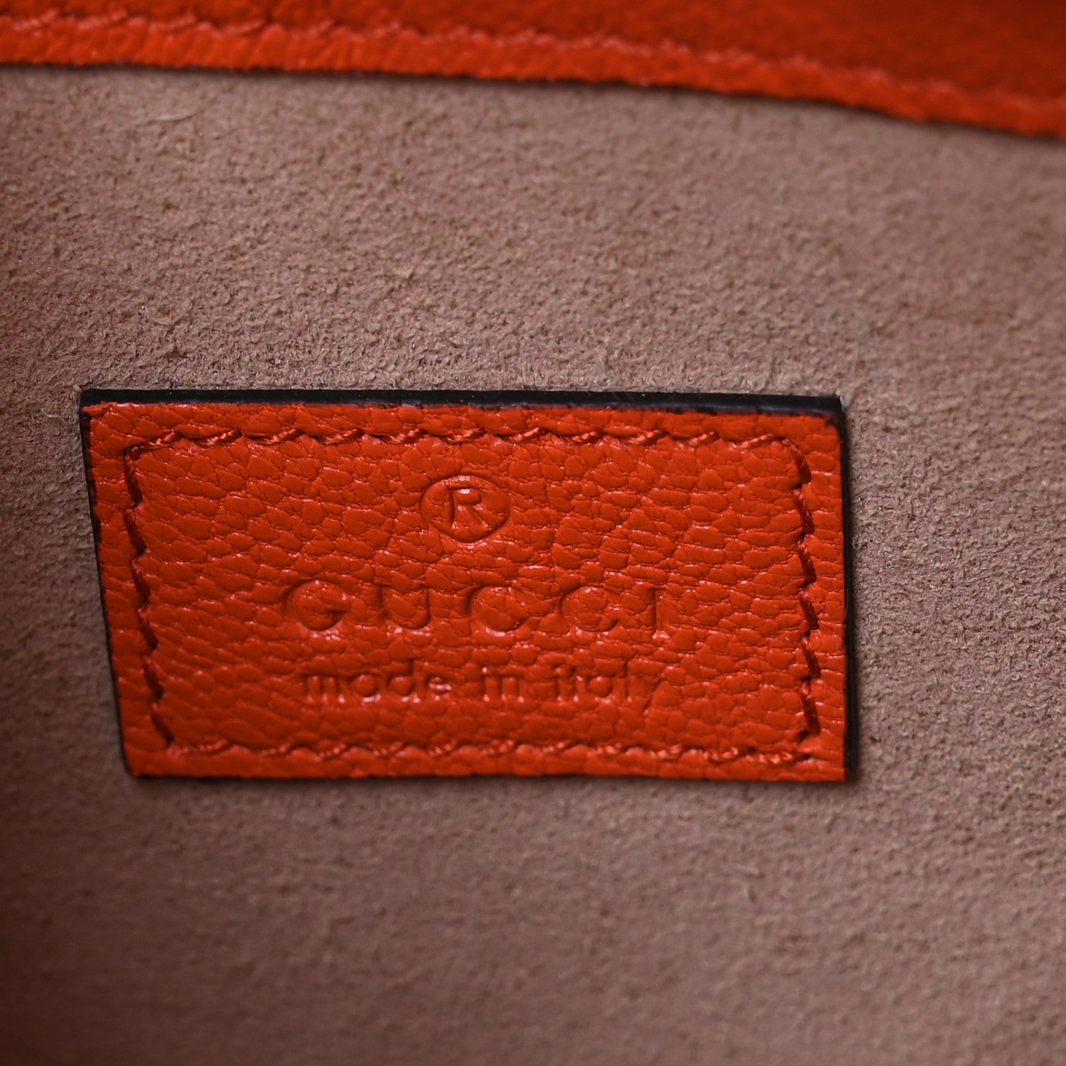 Gucci Goatskin Mini Aphrodite Shoulder Bag Orange 6 of 14