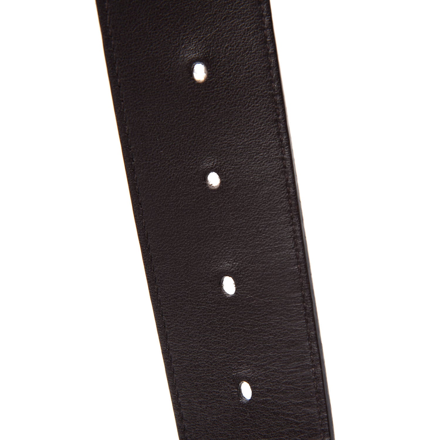 Gucci Moon Calfskin Nickel Double G 40mm Belt 100 40 Dark Cocoa 5 of 5