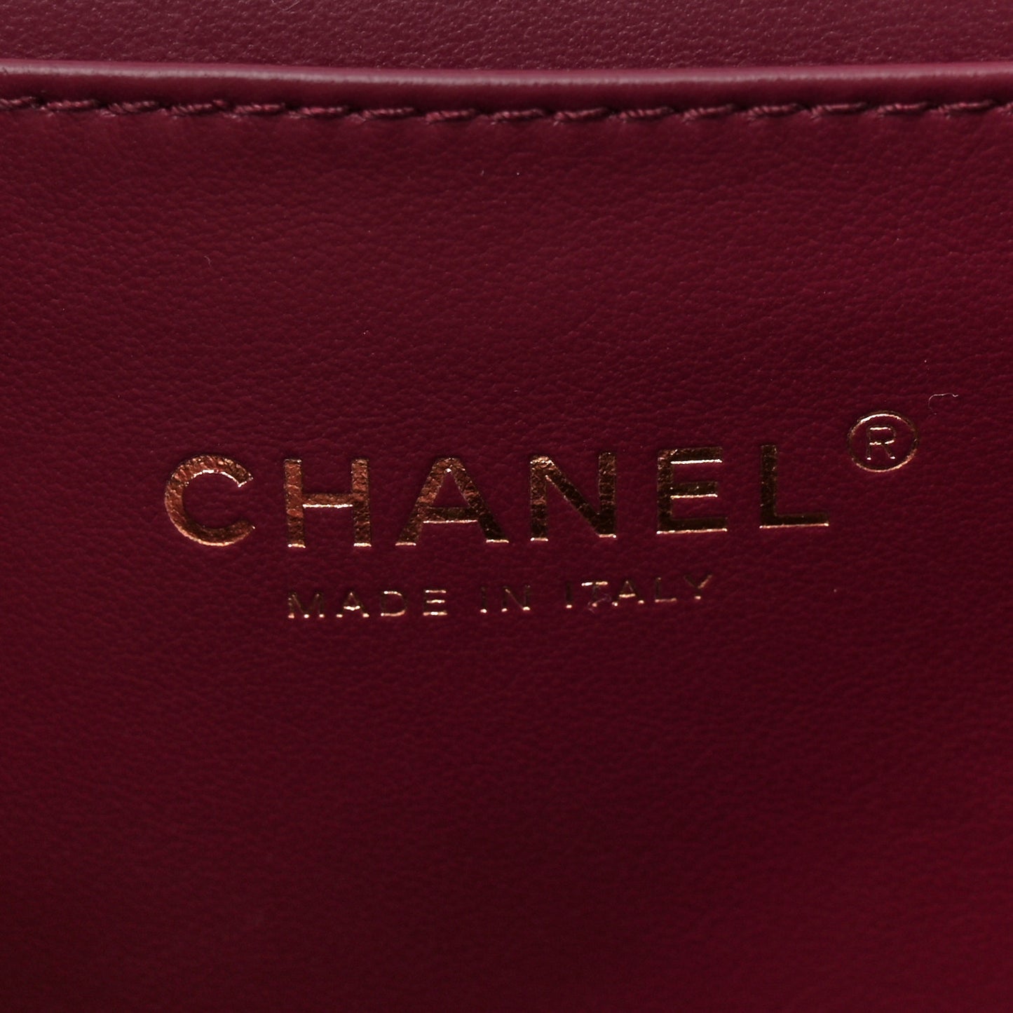 Caviar Quilted Coco First Flap Burgundy