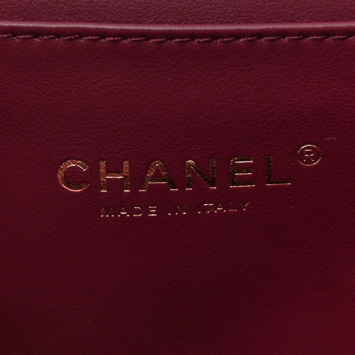 Chanel Caviar Quilted Coco First Flap Burgundy 6 of 10