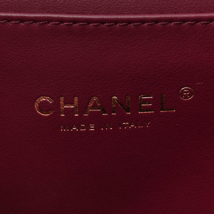 Chanel Caviar Quilted Coco First Flap Burgundy 6 of 10